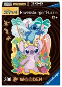 Cover-Bild zum Titel 'WOODEN Puzzle - Angel & Stitch - konturgeformtes Holzpuzzle mit 300 Teilen' von ''
