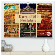 Karussell - Nostalgie (hochwertiger Premium Wandkalender 2026 DIN A2 quer), Kunstdruck in Hochglanz - Peter Roder