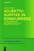 Cover-Bild zum Titel 'Adjektivsuffixe in Konkurrenz' von 'Luise Kempf'
