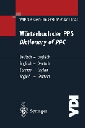 Cover-Bild zum Titel 'Wörterbuch der PPS Dictionary of PPC' von ''