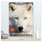 Cover-Bild zum Titel 'Wolf-Gesichter (hochwertiger Premium Wandkalender 2026 DIN A2 hoch), Kunstdruck in Hochglanz' von 'Elisabeth Stanzer'