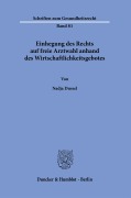 Cover-Bild zum Titel 'Einhegung des Rechts auf freie Arztwahl anhand des Wirtschaftlichkeitsgebotes' von 'Nadja Dussel'