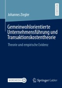Cover-Bild zum Titel 'Gemeinwohlorientierte Unternehmensführung und Transaktionskostentheorie' von 'Johannes Ziegler'