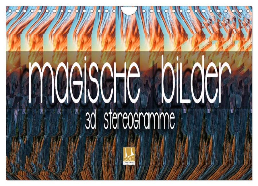 Magische Bilder - 3D Stereogramme (Wandkalender 2025 DIN A4 quer), CALVENDO Monatskalender - Renate Bleicher