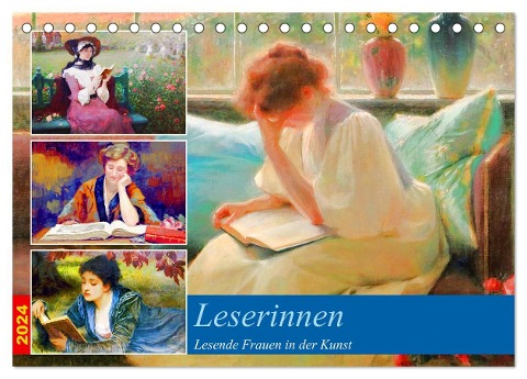 Leserinnen (Tischkalender 2024 DIN A5 quer), CALVENDO Monatskalender - Steffani Lehmann (Hrsg.