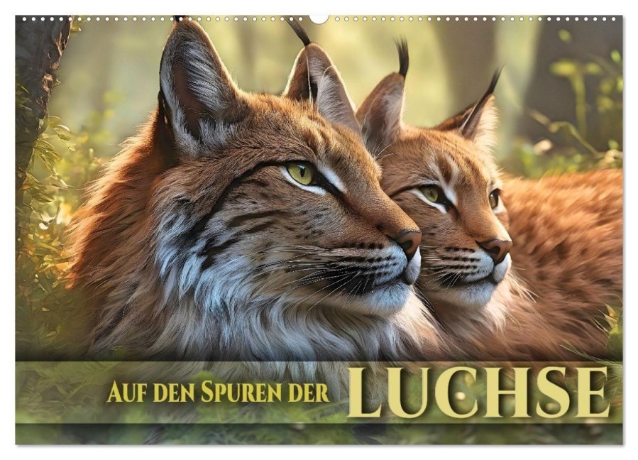 Auf den Spuren der Luchse (Wandkalender 2026 DIN A2 quer), CALVENDO Monatskalender - Renate Utz