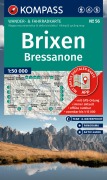 Cover-Bild zum Titel 'KOMPASS Wanderkarte 56 Brixen / Bressanone 1:50.000' von ''