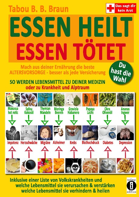 ESSEN HEILT - ESSEN TÖTET: Du hast die Wahl! Mach aus deiner Ernährung die beste ALTERSVORSORGE - besser als jede Versicherung! SO WERDEN LEBENSMITTEL ZU DEINER MEDIZIN oder zu Krankheit und Alptraum - Tabou Banganté Blessing Braun