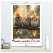 Freche Nymphie Freunde (hochwertiger Premium Wandkalender 2026 DIN A2 hoch), Kunstdruck in Hochglanz - Kerstin Waurick