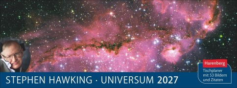 Cover-Bild zum Titel 'Stephen Hawking Universum Premium-Tischplaner 2027 - Wochenkalender mit 53 Bildern und Zitaten' von 'Stephen Hawking'