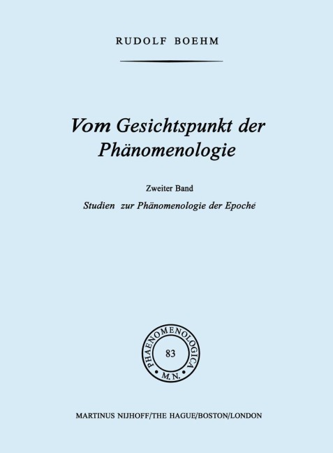Vom Gesichtspunkt der Phänomenologie - Rudolf Boehm