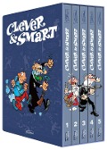 Cover-Bild zum Titel 'Clever und Smart: CLEVER UND SMART - Der Schuber' von 'Francisco Ibáñez'