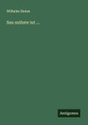 Cover-Bild zum Titel 'Sau suihste iut ...' von 'Wilhelm Henze'