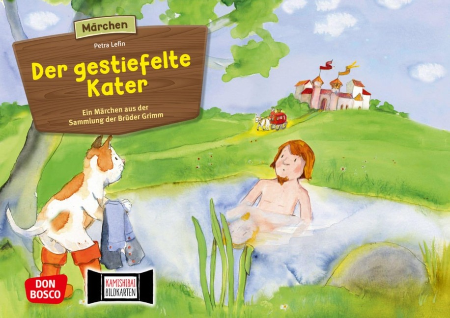 Der gestiefelte Kater. Kamishibai Bildkartenset. - Brüder Grimm