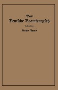 Cover-Bild zum Titel 'Das Deutsche Beamtengesetz (DBG)' von 'Arthur Brand'