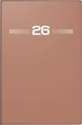 rido/idé 7015202016 | Taschenkalender Mod. partner/Industrie I 2026 | A7, Kunststoff, caramel - 