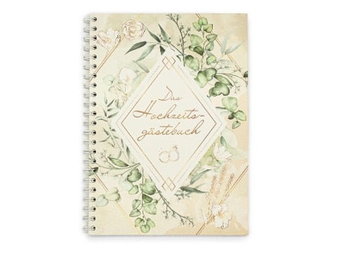 familiawedding Greenery - Design Gästebuch zur Hochzeit - 