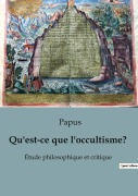 Cover-Bild zum Titel 'Qu'est-ce que l'occultisme?' von 'Papus'
