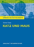 Cover-Bild zum Titel 'Katz und Maus von Günter Grass. Textanalyse und Interpretation mit ausführlicher Inhaltsangabe und Abituraufgaben mit Lösungen.' von 'Günter Grass'