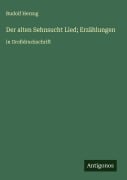 Cover-Bild zum Titel 'Der alten Sehnsucht Lied; Erzählungen' von 'Rudolf Herzog'