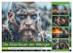 Die Abenteuer der Wikinger (Wandkalender 2025 DIN A2 quer), CALVENDO Monatskalender - Stzeffen Gierok-Latniak