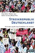 Cover-Bild zum Titel 'Streikrepublik Deutschland?' von 'Klaus Dörre, Marcel Thiel, Thomas Goes, Stefan Schmalz'