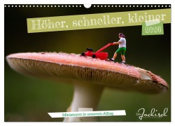 Cover-Bild zum Titel 'Höher, schneller, kleiner - Miniaturen in unserem Alltag (Wandkalender 2026 DIN A3 quer), CALVENDO Monatskalender' von 'Ute Jackisch'