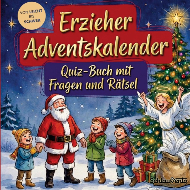 Erzieher-Adventskalender: Quiz-Buch mit Fragen und Rätsel - Schlauvento Interactive