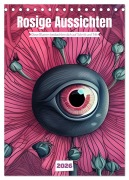 Cover-Bild zum Titel 'Rosige Aussichten - Diese Blumen beobachten dich auf Schritt und Tritt (Tischkalender 2026 DIN A5 hoch), CALVENDO Monatskalender' von 'Christine Aka Stine1'