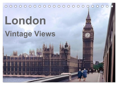 London - Vintage Views (Tischkalender 2024 DIN A5 quer), CALVENDO Monatskalender - Michael Schulz-Dostal