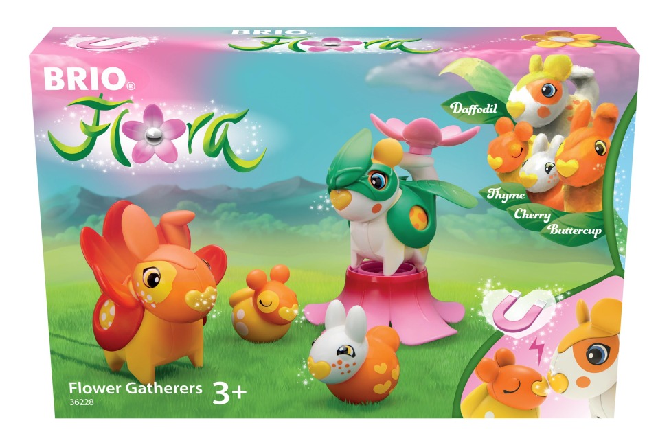 BRIO Flora - 36228 Blumensammler | Spielset für endlosen fantasievollen Spielspaß für Mädchen und Jungen ab 3 Jahren - wunderschönes Geschenk - 