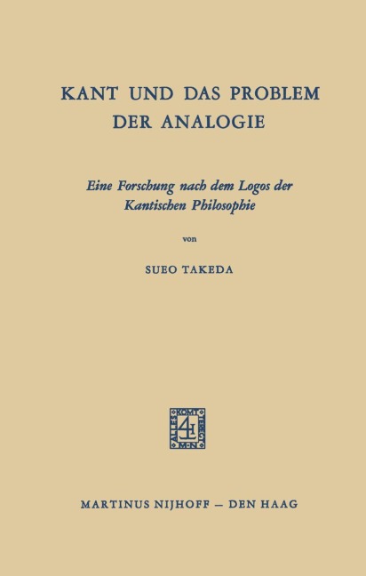 Kant und das Problem der Analogie - Sueo Takeda