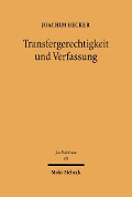 Cover-Bild zum Titel 'Transfergerechtigkeit und Verfassung' von 'Joachim Becker'