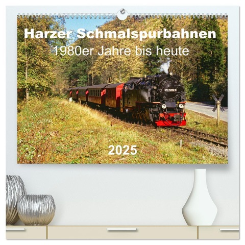 Harzer Schmalspurbahnen 1980er Jahre bis heute (hochwertiger Premium Wandkalender 2025 DIN A2 quer), Kunstdruck in Hochglanz - Michael Bromm