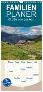 Cover-Bild zum Titel 'Familienplaner 2027 - Grüße von der Alm mit 5 Spalten (Wandkalender, 21 x 45 cm) CALVENDO' von 'Christine Wirges'