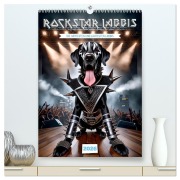 Cover-Bild zum Titel 'Rockstar Labbi (hochwertiger Premium Wandkalender 2026 DIN A2 hoch), Kunstdruck in Hochglanz' von 'Tim Alberts'