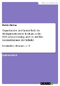 Cover-Bild zum Titel 'Experimente im Gentechnikunterricht der Sekundarstufe II - Selbsteinschätzung und reeller Lernzuwachs der Schülerinnen und Schüler eines Biologie-Leistungskurses der Jahrgangsstufe 12' von 'Katrin Zielina'