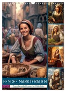 Cover-Bild zum Titel 'Fesche Marktfrauen (Wandkalender 2026 DIN A3 hoch), CALVENDO Monatskalender' von 'Sabine Löwer'