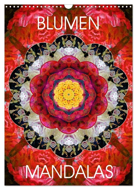 BLUMEN MANDALAS (Wandkalender 2025 DIN A3 hoch), CALVENDO Monatskalender - Alaya Gadeh