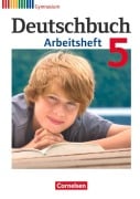 Cover-Bild zum Titel 'Deutschbuch 5. Schuljahr. Arbeitsheft mit Lösungen. Gymnasium Allgemeine Ausgabe' von 'Jan Diehm, Cordula Grunow, Vera Potthast, Kerstin Muth, Irmgard Schick'