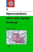 Cover-Bild zum Titel 'DAV Alpenvereinskarte 09 Loferer + Leoganger Steinberge 1 : 25 000' von ''
