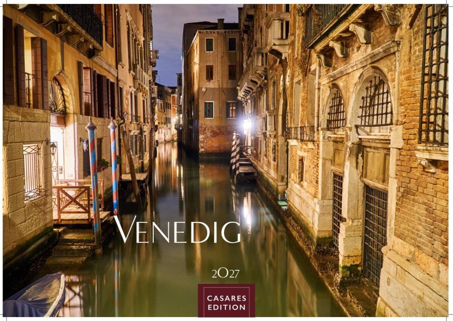Venedig Kalender 2027 - Wandkalender | Fotokalender Italien 35x50cm - mit malerischen Fotos von Venedig , Italien - 