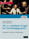 Cover-Bild zum Titel 'Die 111 wichtigsten Fragen im Vorstellungsgespräch' von 'Carolin Lüdemann, Heiko Lüdemann'