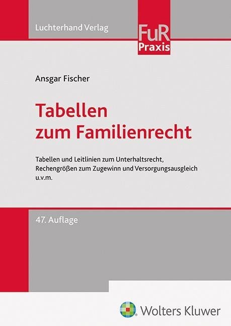 Tabellen zum Familienrecht - 