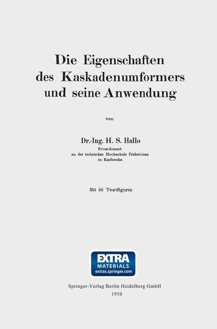 Die Eigenschaften des Kaskadenumformers und seine Anwendung - Herman S. Hallo