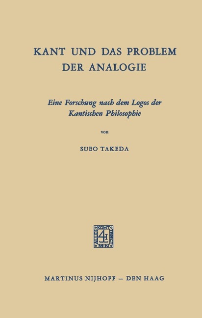 Kant und das Problem der Analogie - Sueo Takeda