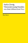 Cover-Bild zum Titel 'Vierundzwanzig Stunden aus dem Leben einer Frau' von 'Stefan Zweig'