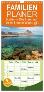 Cover-Bild zum Titel 'Familienplaner 2027 - Sizilien - Die Insel, auf der es keinen Winter gibt mit 5 Spalten (Wandkalender, 21 x 45 cm) CALVENDO' von 'Photostravellers'