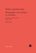 Cover-Bild zum Titel 'Philosophie und Literatur im Vormärz / Philosophie und Literatur im Vormärz' von ''