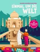 Cover-Bild zum Titel 'Einmal um die Welt - Das große Ausmalbuch nach Zahlen' von 'Zoé Illustratrice'